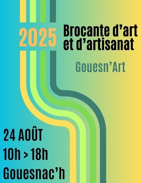 Affiche Gouesnach gouesmach brocante artisanat